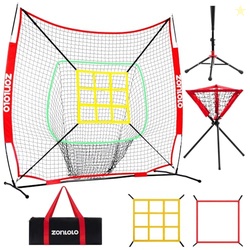 ZONLOLO 6x6ft Portable Baseball & Softball Net for HittingPitching and