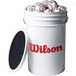 WILSON A1030 Champion Series Baseballs Bucket (3 Dozen)