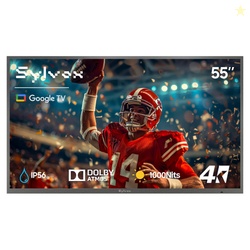 Sylvox 55" Smart Outdoor TV 4K Uhd 1000nits with Dobly Atmos Google TV