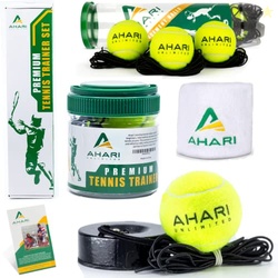 Ahari Unlimited Premium Tennis Trainer Set, Pro Rebounder with Metal B