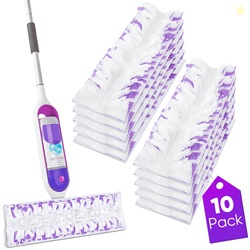 SUGARDAY 10 Pack Disposable Mop Pads Compatible with SwifferPower Mop 