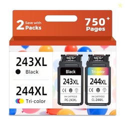 Relcolor 243 244 XL Ink Cartridge Compatible for Canon 243 244 PG-243X