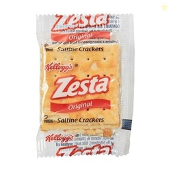 Kellogg's Zesta Saltine Crackers, 2 Crackers per Pack, 500 Packs per C