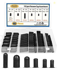 Rubber Vacuum Caps Plug Kit, 102 PCS Assorted Vacuum Plugs Hose End Ca