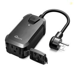 TREATLIFE Smart Dimmer Plug Outdoor Smart Plug Works with Alexa and Go