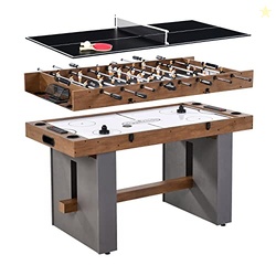 Barrington 3-in-1 Combination Game Table 54, Foosball, Air-Powered Hoc