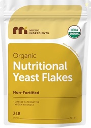 Micro Ingredients Organic Non-Fortified Nutritional Yeast Flakes, 2 Po