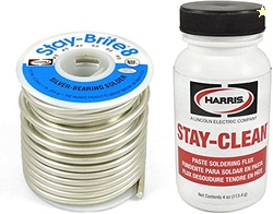 Harris Solder Kit SB861 & SCPF4 - Stay-Brite #8 Silver Bearing Solder 