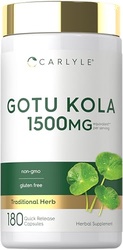 Carlyle Gotu Kola Supplement | 180 Capsules | Traditional Herbal Extra