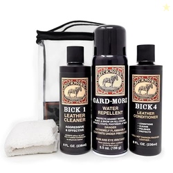 Leather Boot Care Kit - Bick 1 Cleaner, Bick 4 Conditioner, Gard-More 