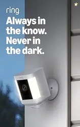 Ring Spotlight Cam Plus Battery, Home or business security with HD vid