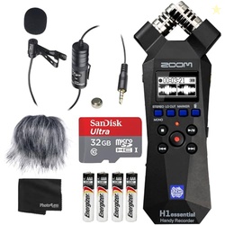 Zoom H1essential Handy Recorder Bundle with Professional Lavalier Cond