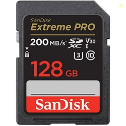 Sandisk SDSDXXD-128G-ANCIN 128gb Extreme Pro Sd Flsh 200/140mb/s Rw C1