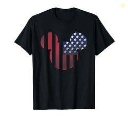 Disney Mickey Mouse Americana Ears Shape T-Shirt