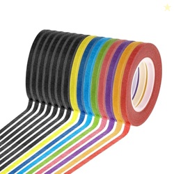 cridoz 15 Rolls Thin 1/8 Inch (3mm) Whiteboard Tape, Low-Tack Paper Pi