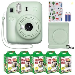 Fujifilm Instax Mini 12 Instant Camera + MiniMate Accessory Bundle & C