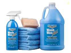 Wet or Waterless Wash Wax Kit 144oz UV Protection. Cleans, Protects, a