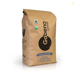 Gobena Coffee 5lb Fair Trade Organic Certified Honduran Ground Medium 
