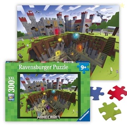 Ravensburger - Minecraft Cutaway - 300 Piece Jigsaw Puzzle - XXL Piece