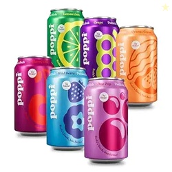Poppi Prebiotic Soda Sparkling Water & Fruit Juice, Crowd Pleasers, 12