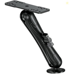 VAZESWIN Aluminum Alloy Fish Finder Mount with C Size 1.5" Ball Rectan