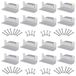 SUNMAK 16 Units per Set Solar Panel Mounting Z Brackets, Solar Panel M