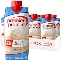 Premier Protein Shake Vanilla, 30g Protein, No Added Sugar, 24 Vitamin