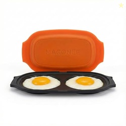 MACONEE Microwave Egg Fryer | Cooker & Poacher for Breakfast Sandwiche