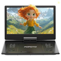 POFOTO 15.7" Portable DVD Player with 14.1" HD Swivel Screen for Kids 