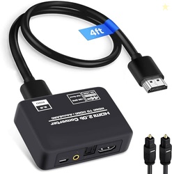 4K@60Hz HDMI 2.0b Audio Extractor Converter Adapter Splitter, HDMI ARC