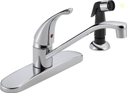 Peerless Single-Handle Kitchen Sink Faucet with Side Sprayer, Chrome P