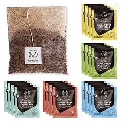 Mondo Single Serve Coffee Bags (20 Cups) Variety Pack - Organic, Mediu