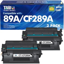 CF289A 89A Black Toner Cartridge 2 Pack M507 Compatible Replacement fo