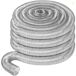 Therwen 4 x 70' Flexible PVC Dust Collection Hose, Heavy Duty Dust Deb