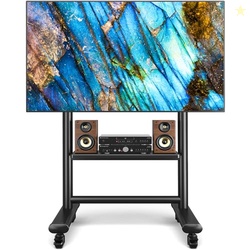 Rfiver Heavy Duty Mobile TV Stand for 50-92 Inch Large TVs up to 200lb