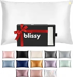 Blissy Silk Pillowcase - 100% Pure Mulberry Silk - 22 Momme 6A High-Gr