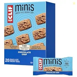 CLIF BAR Minis - Chocolate Chip - Made with Organic Oats - 4g Protein 