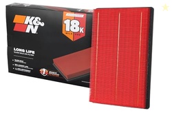 K&N Engine Air Filter: Long Life 18,000 Mile Replacement Air Filter: C
