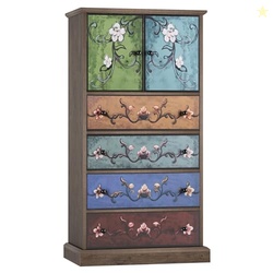FINETONES 50 Tall Dresser, Boho Dresser Vintage Dressers with 4 Drawer