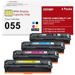Jeostarky Remanufactured for Canon 055 055H with Display Capacity Chip