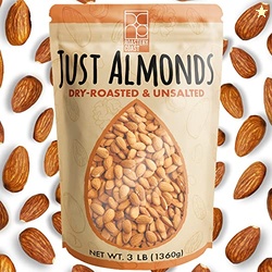 Roastery Coast - Daily Nuts Just Roasted Almonds | Almonds Bulk 3 LB |