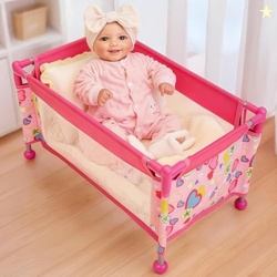 BABESIDE Baby Doll Crib Set for 18 Inch Dolls, Baby Doll Bed Playpen T