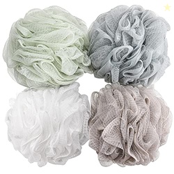 BTYMS Bath Sponge Shower Loofahs 60g Mesh Pouf Bath Scrunchies Body Wa