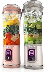 Ninja BC155PS Blast Two-Pack Portable Blender Cordless, 18oz. Vessel, 