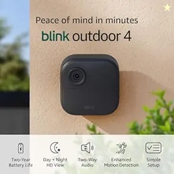 Blink Outdoor 4  Wireless smart security camera two-year battery life,