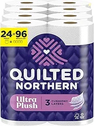 Quilted Northern Ultra Plush Toilet Paper 24 Mega Rolls = 96 Regular R