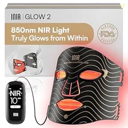 INIA Red Light Therapy Mask for Face  4 Light Modes with 850nm NIR Red