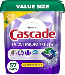 Cascade Platinum Plus Dishwasher Pods Dishwasher Detergent, Dish Deter