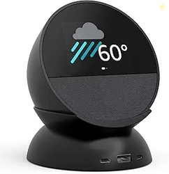 Echo Spot Bundle: Includes Echo Spot (2024 Release) | Black & Made for