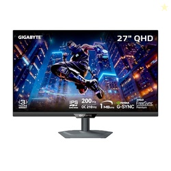 GIGABYTE - M27Q2-27" SS IPS Gaming Monitor - QHD 2560x1440-200Hz/OC 21
